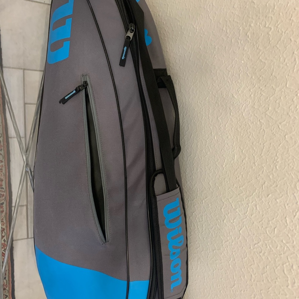 Wilson Blue and Gray Tennis Racket Bag